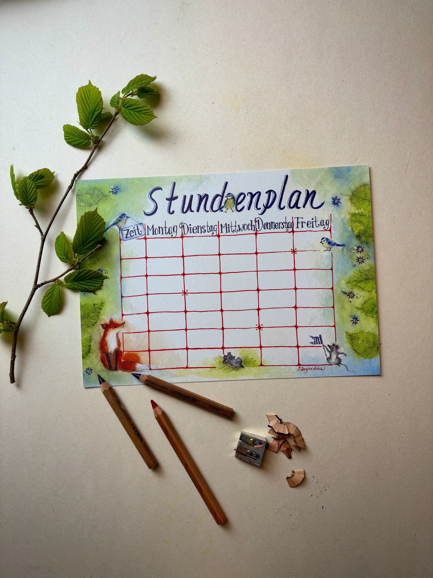 Stundenplan A4 "Fuchs"