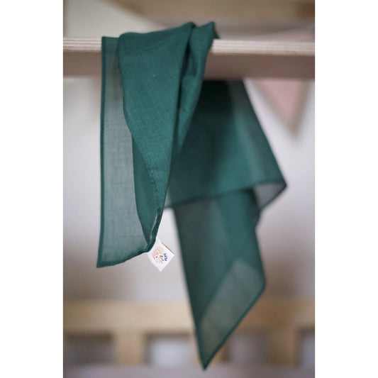 Spieltuch Baumwolle dunkelgrün 75x75