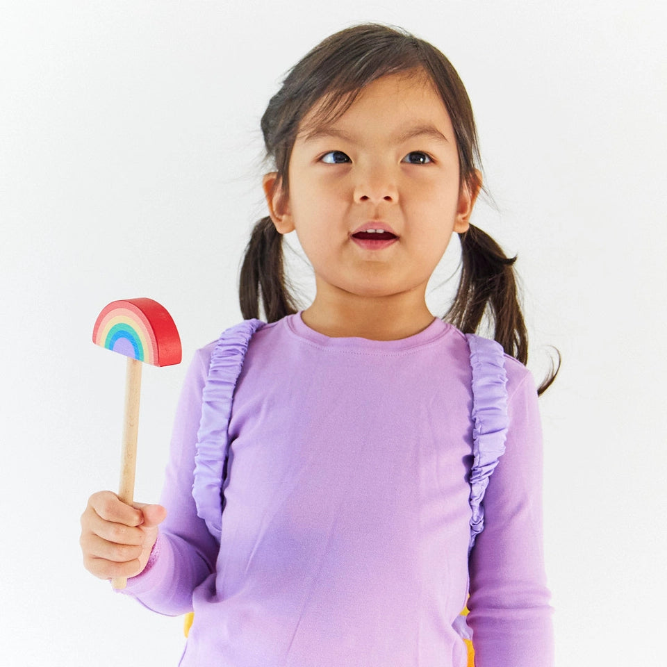 Holzstab - Regenbogen