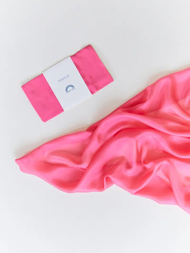Spieltuch aus Seide - Rose