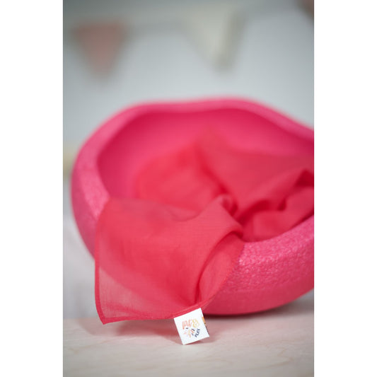 Spieltuch Baumwolle fuchsia pink 48x48