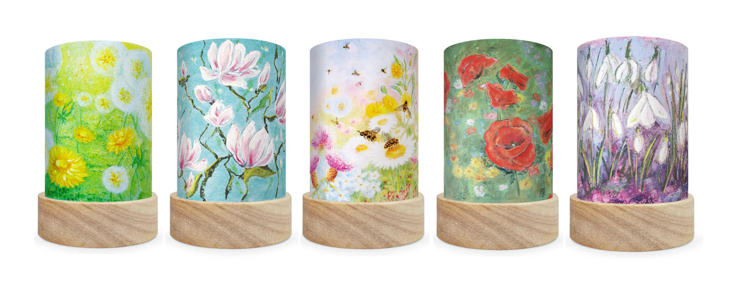 Lichtkarten-Set - Kapitein Kalk - Blumen