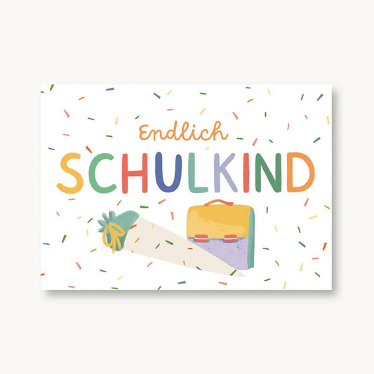 Endlich Schulkind | Konfetti