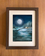 Postkarte Unter dem Wintermond von Iris Esther A6, Ansicht 4