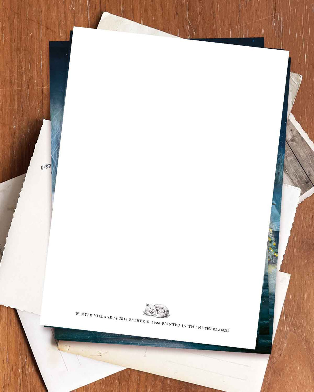 Postkarte Winterdorf von Iris Esther A6, Ansicht 5