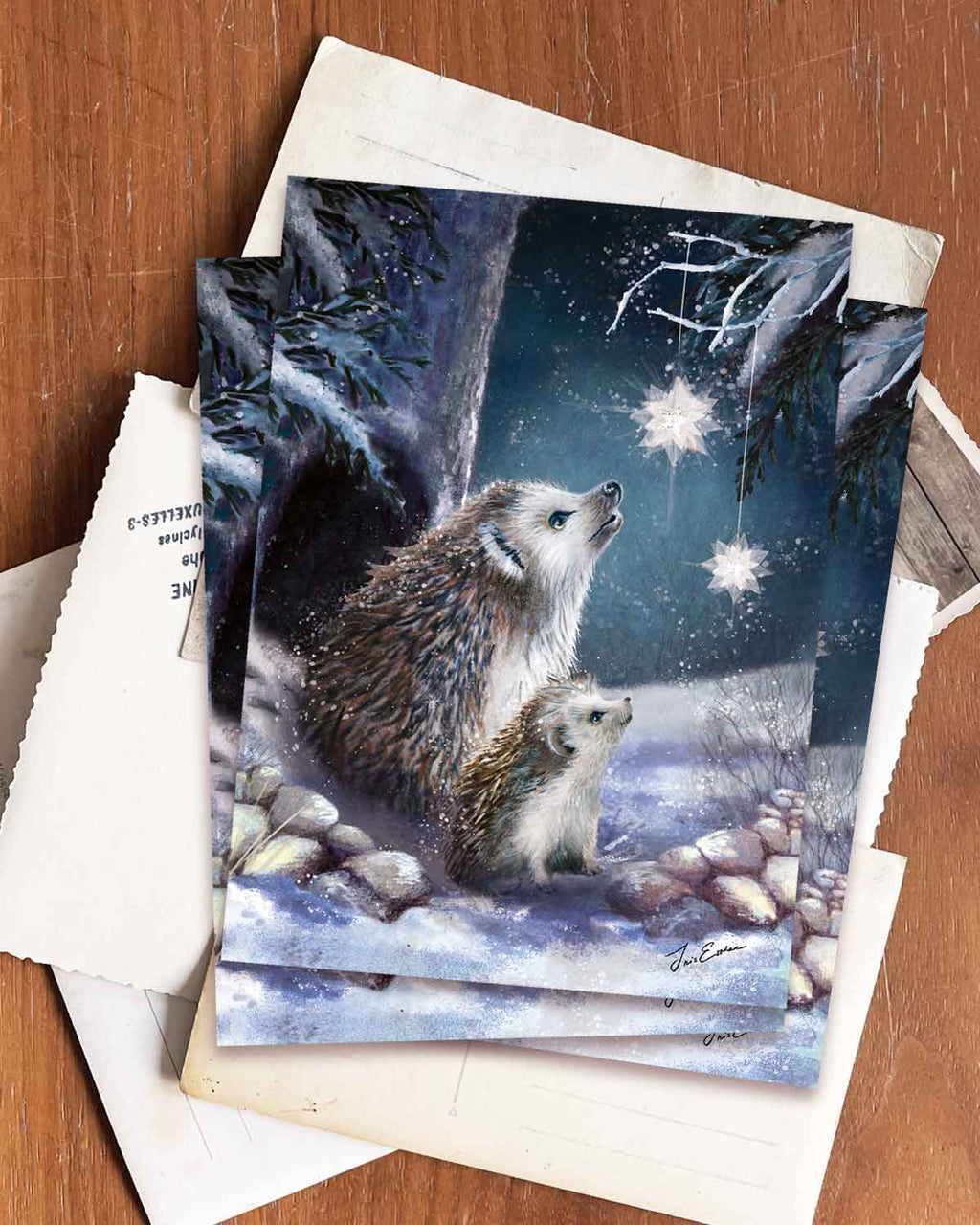 Postkarte Woher kommen die Sterne von Iris Esther A6, Ansicht 2