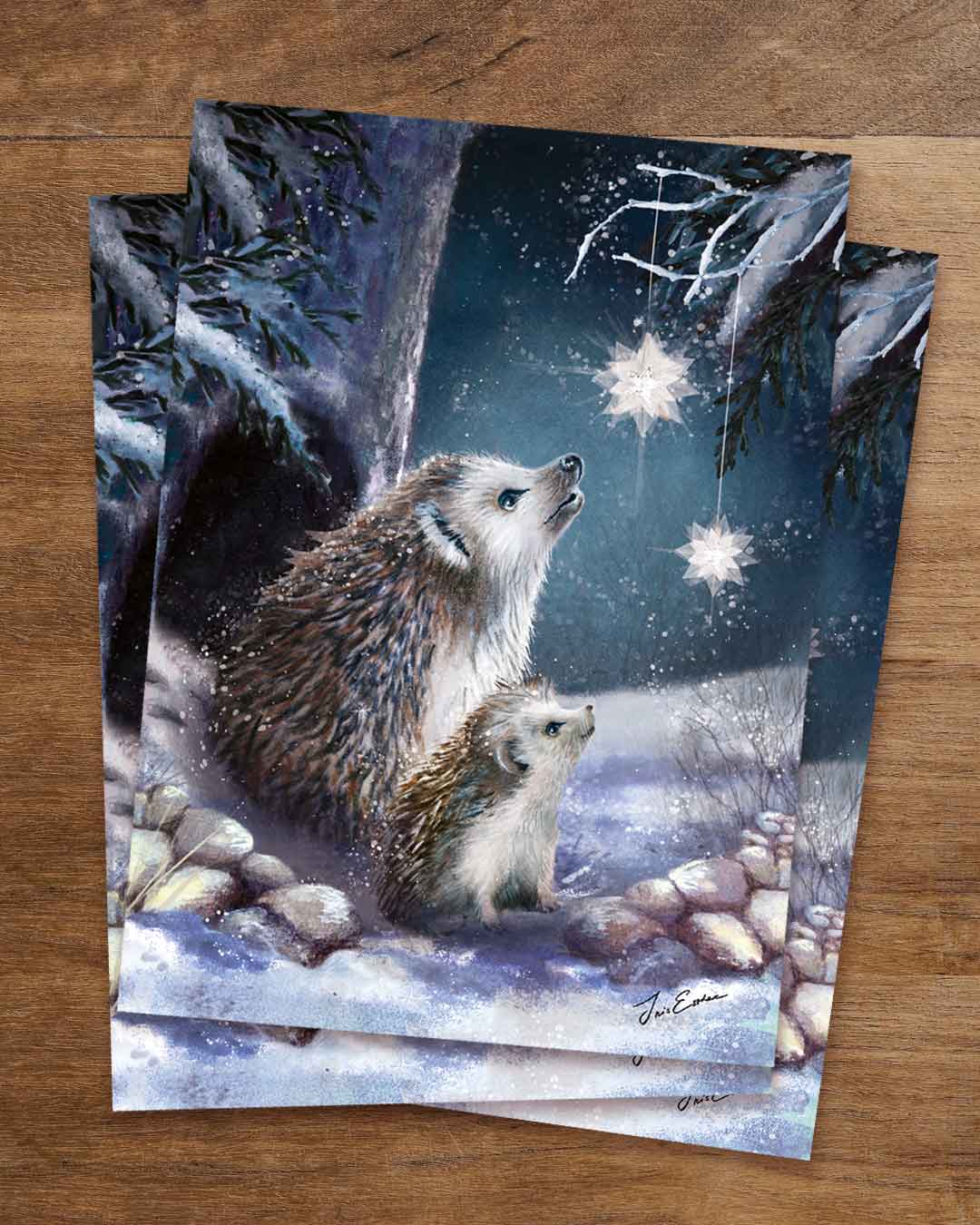 Postkarte Woher kommen die Sterne von Iris Esther A6
