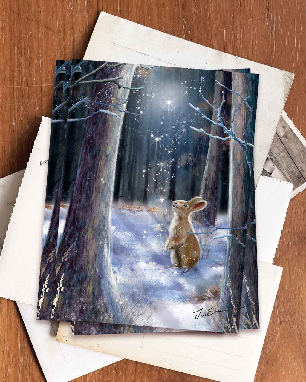 Postkarte Was die Sterne flüstern von Iris Esther A6, Ansicht 2