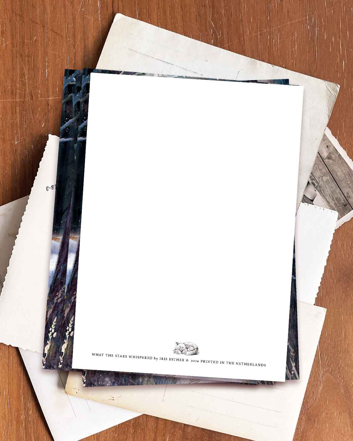 Postkarte Was die Sterne flüstern von Iris Esther A6, Ansicht 3