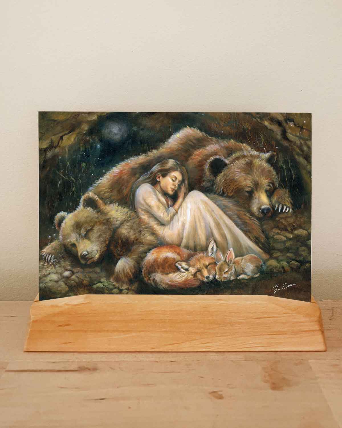Postkarte Winterschlaf von Iris Esther A6, Ansicht 5