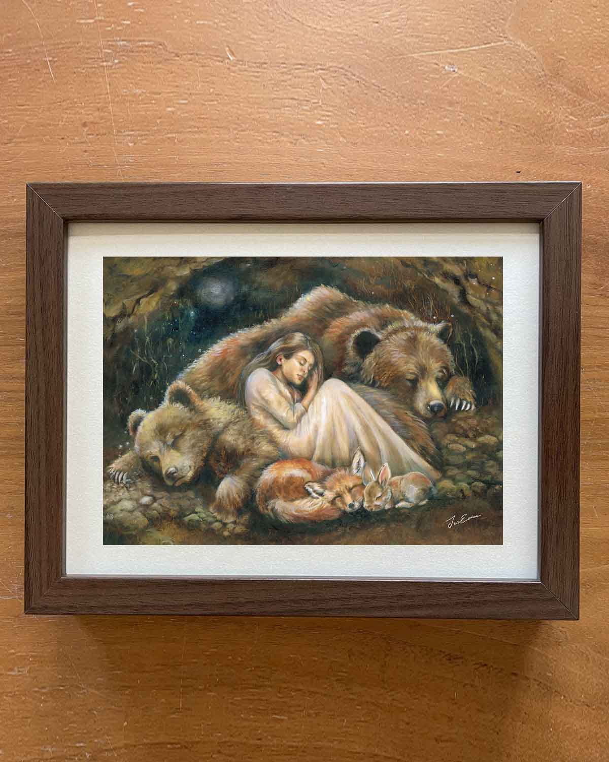 Postkarte Winterschlaf von Iris Esther A6, Ansicht 4