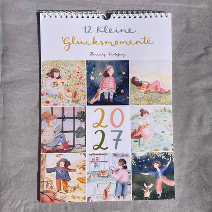 Wandkalender 2027 – Glücksmomente A4