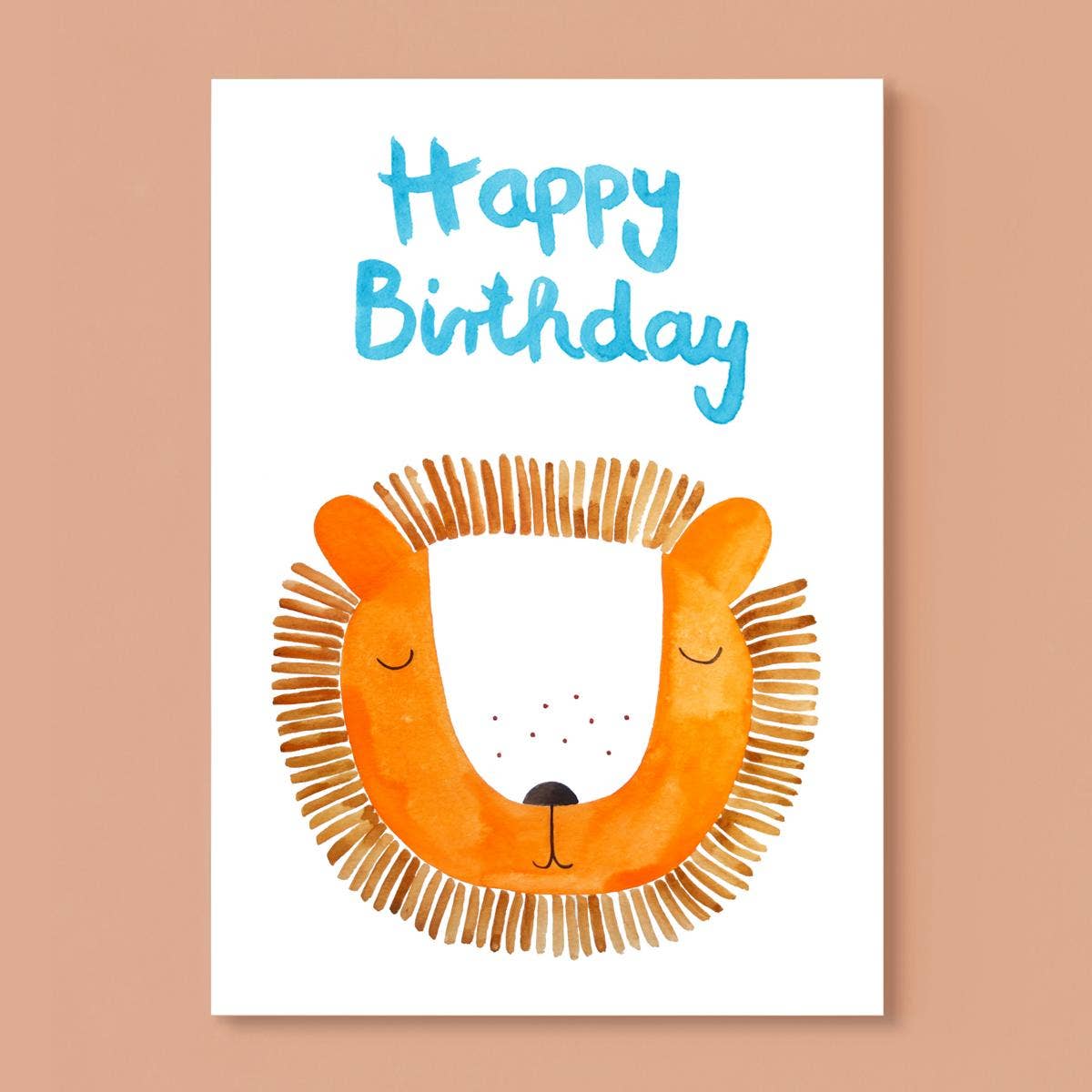 Happy Birthday mit Löwe A6