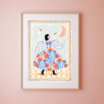 Print - Folk Frau