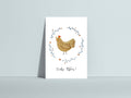 Postkarte Frohe Ostern Huhn von Hannahs Firlefanz A6