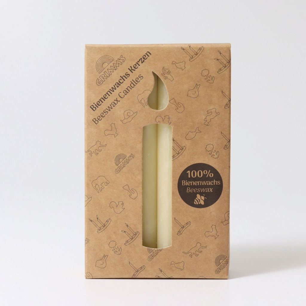 Grimm's Bienenwachs-Kerzen Creme 10 Prozent, 12 Stück, Foto 4