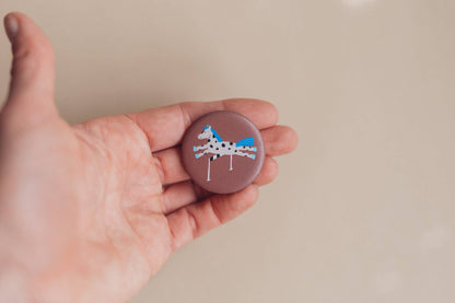 Button - Pferd - Ich entscheide, was sich gut anfühlt