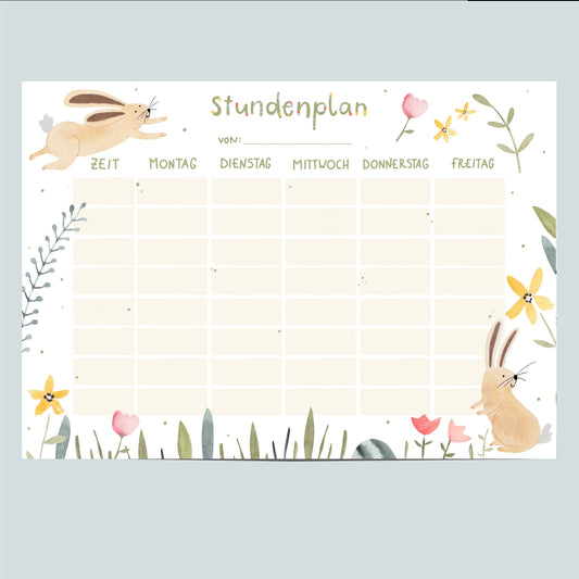 Stundenplan - Hase