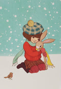 Postkarte Winterumarmung von Belle & Boo A6