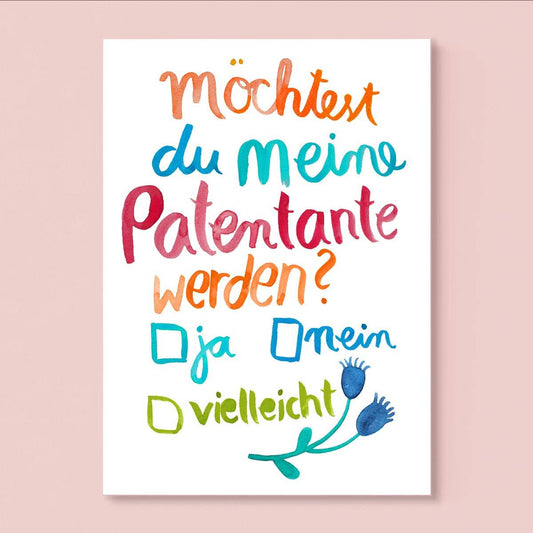 Patentante mit Ankreuzen A6