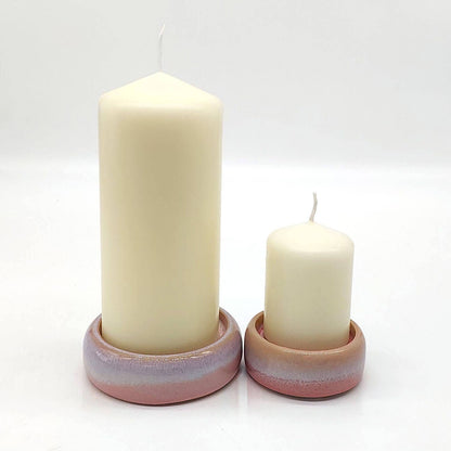 Kerzenteller klein, rosa