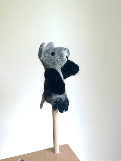 Filz-Fingerpuppe - Fledermaus