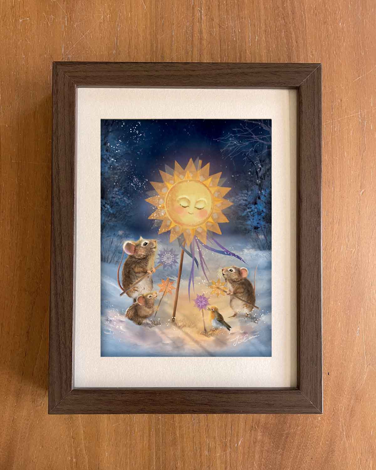 Postkarte Wintersonnenwende von Iris Esther A6, Ansicht 4