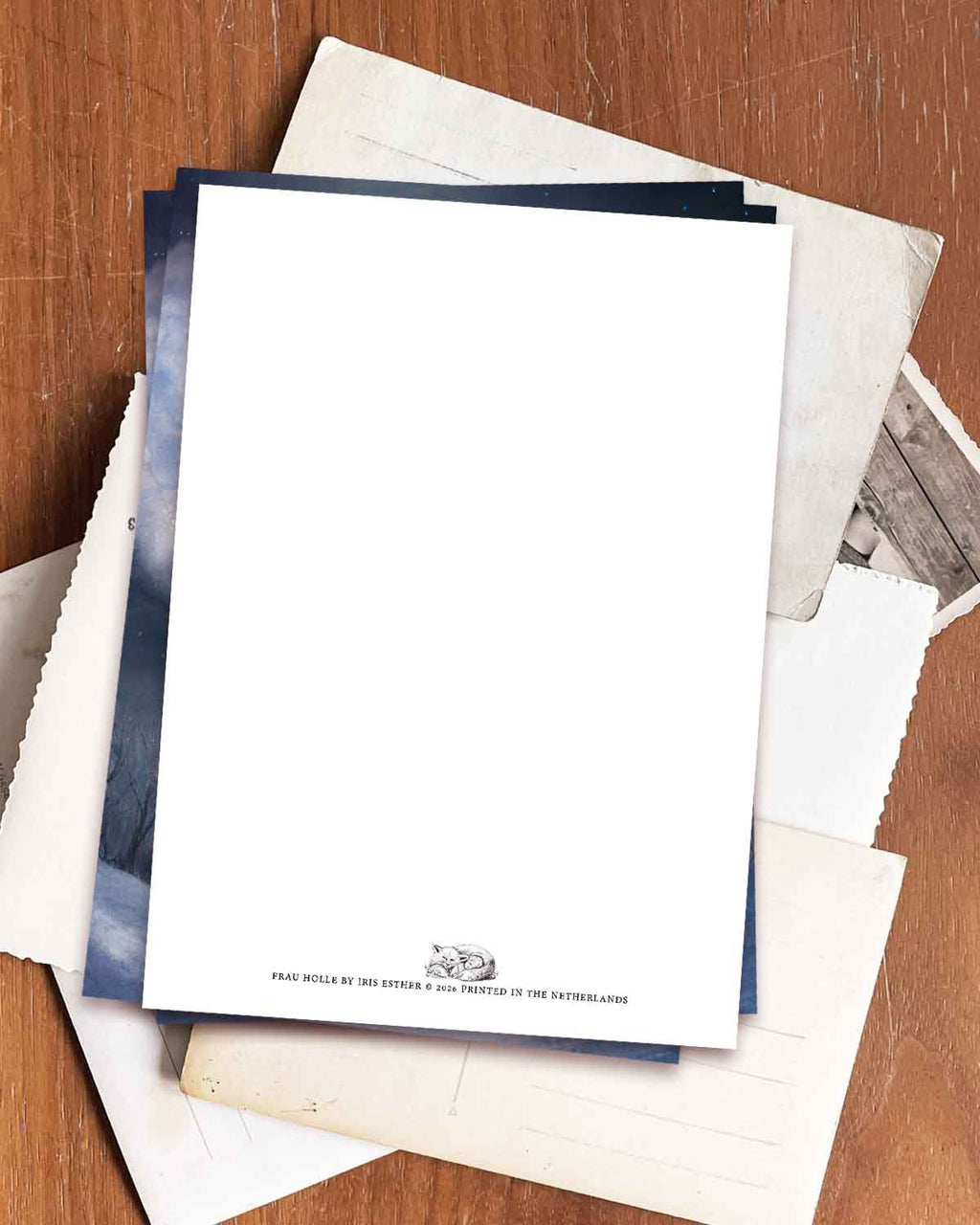 Postkarte Frau Holle von Iris Esther A6, Ansicht 5