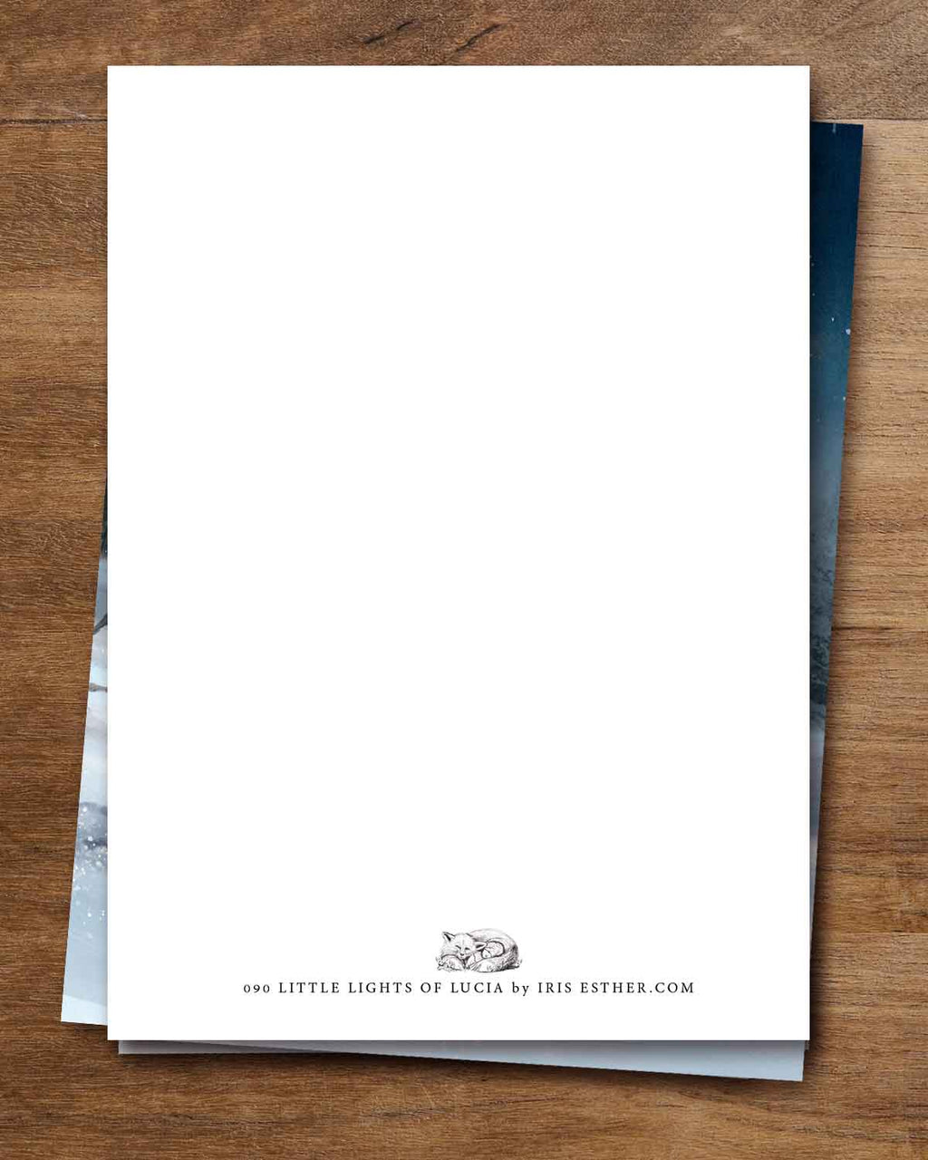 Postkarte Kleine Lucialichter von Iris Esther A6, Ansicht 5