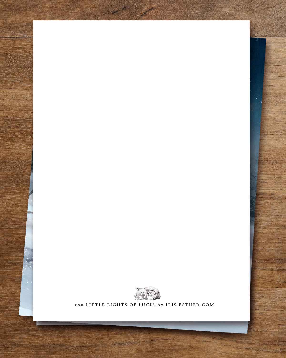 Postkarte Kleine Lucialichter von Iris Esther A6, Ansicht 5