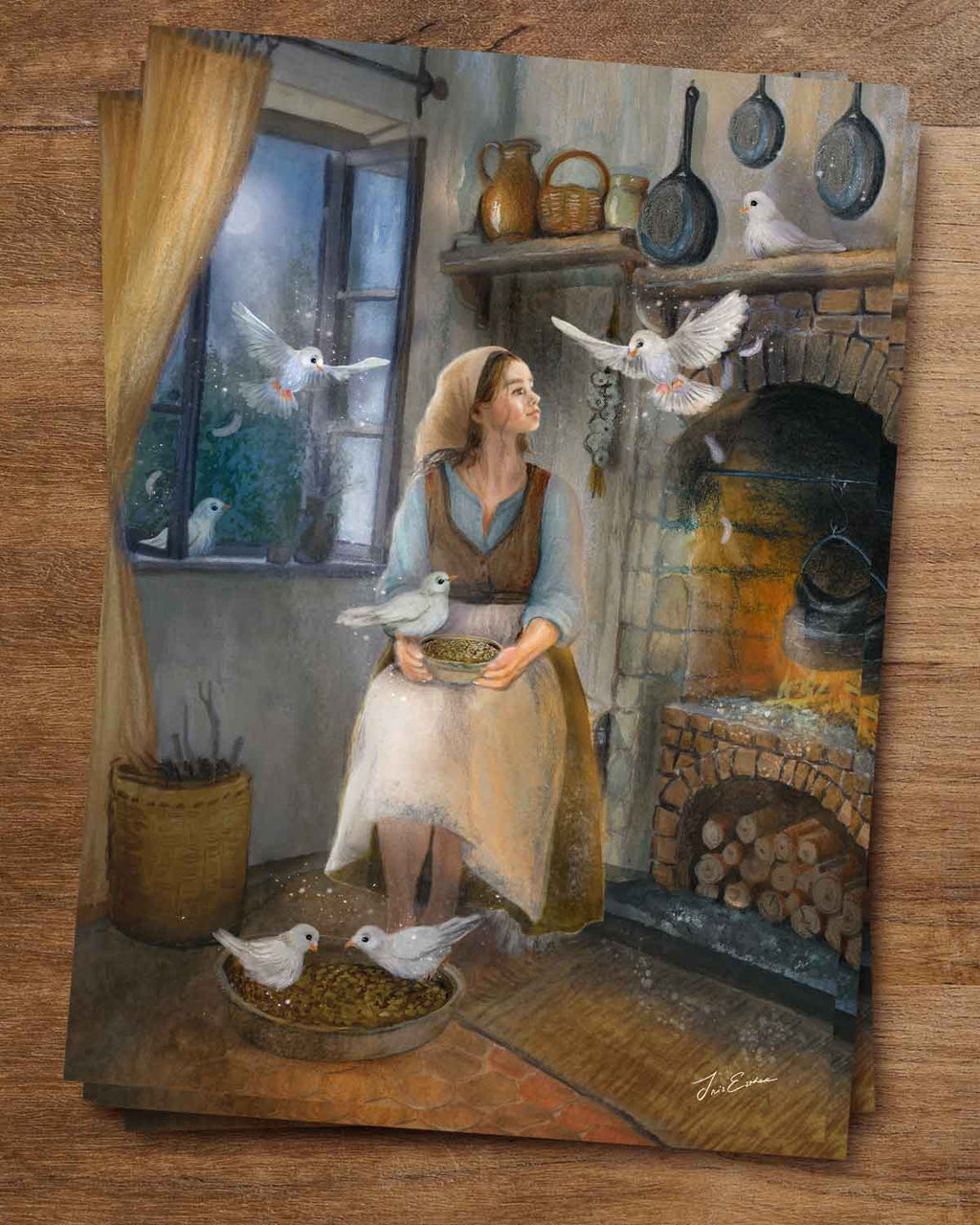 Postkarte Aschenputtel von Iris Esther A6