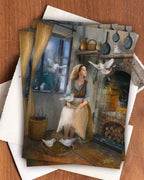 Postkarte Aschenputtel von Iris Esther A6, Ansicht 2