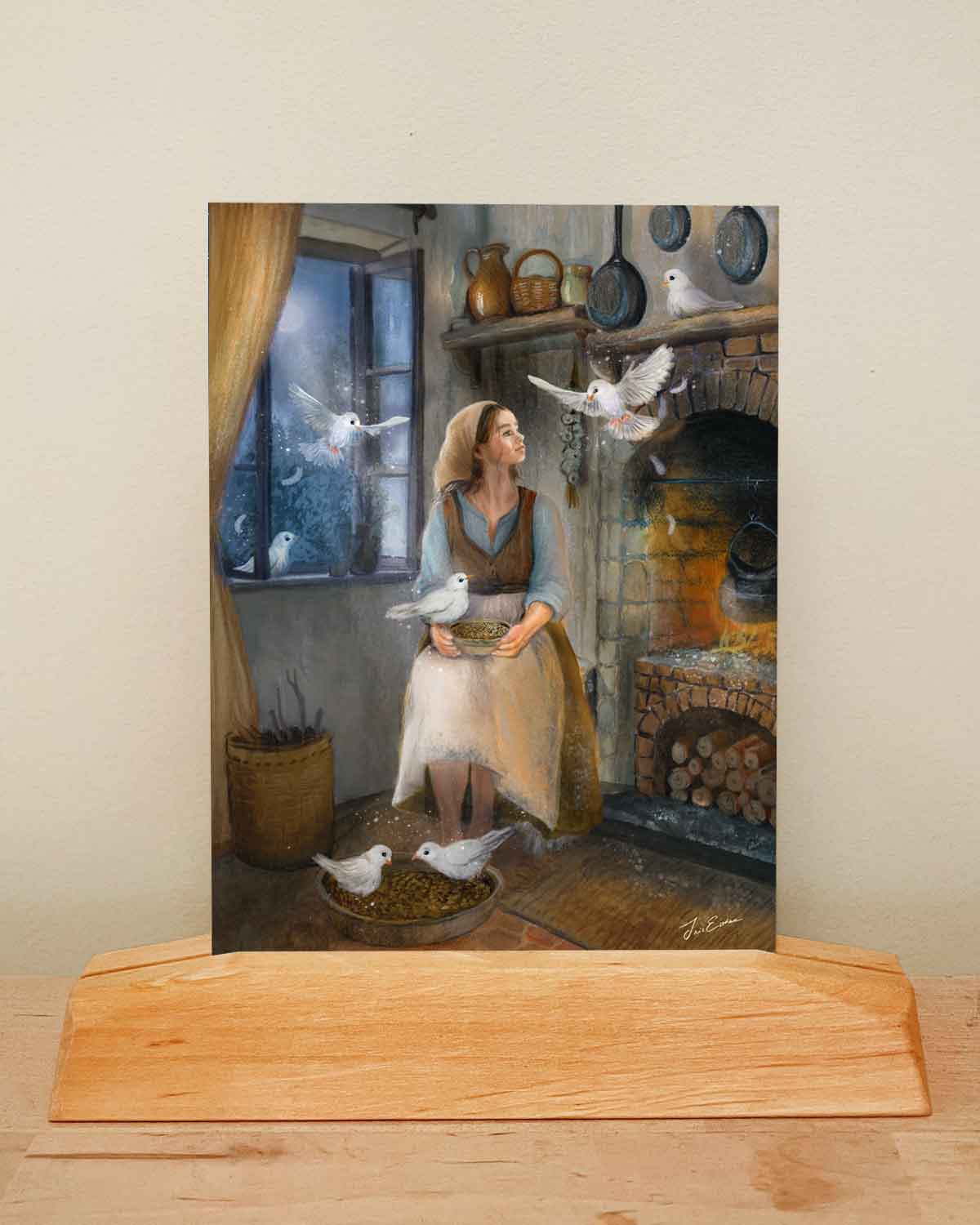 Postkarte Aschenputtel von Iris Esther A6, Ansicht 3
