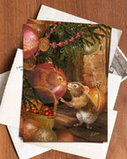 Postkarte Unter dem Weihnachtsbaum von Iris Esther A6, Ansicht 2