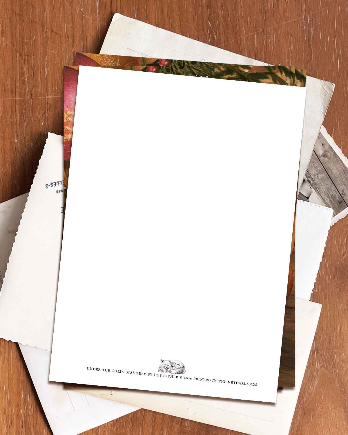 Postkarte Unter dem Weihnachtsbaum von Iris Esther A6, Ansicht 5