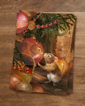 Postkarte Unter dem Weihnachtsbaum von Iris Esther A6