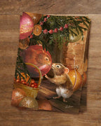 Postkarte Unter dem Weihnachtsbaum von Iris Esther A6