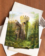 Postkarte Rapunzel von Iris Esther A6, Ansicht 2