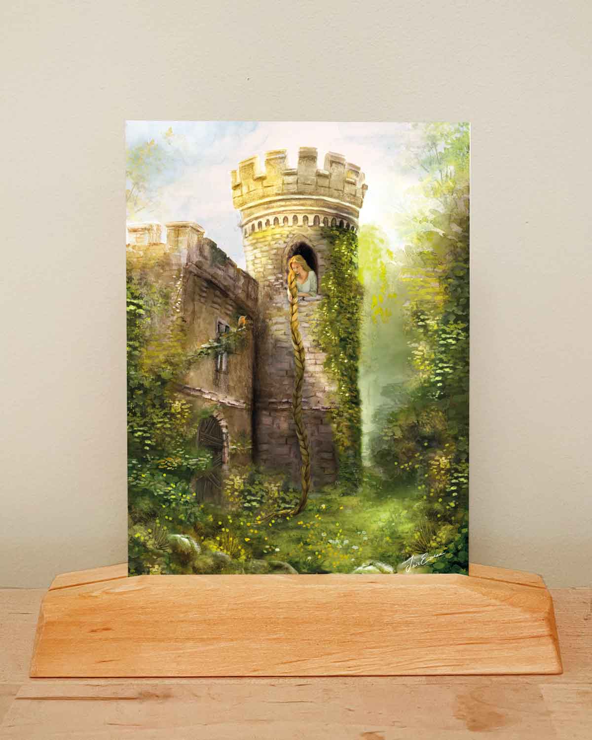 Postkarte Rapunzel von Iris Esther A6, Ansicht 3