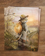 Postkarte Der gestiefelte Kater von Iris Esther A6