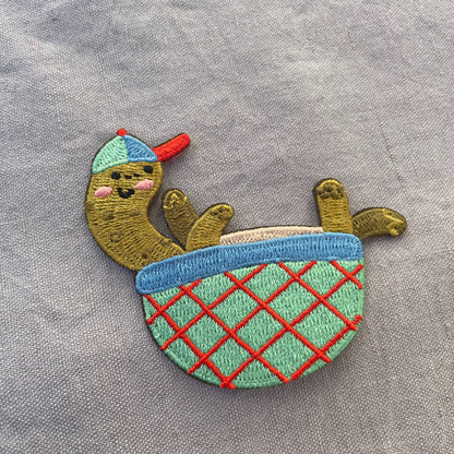 Bügelbild - Schildkröte mit Cap