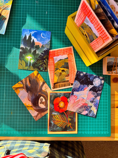 Postkarte - Teekarte