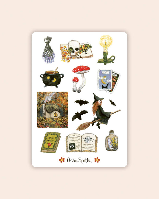 Stickerbogen - Hexenhafte Dinge