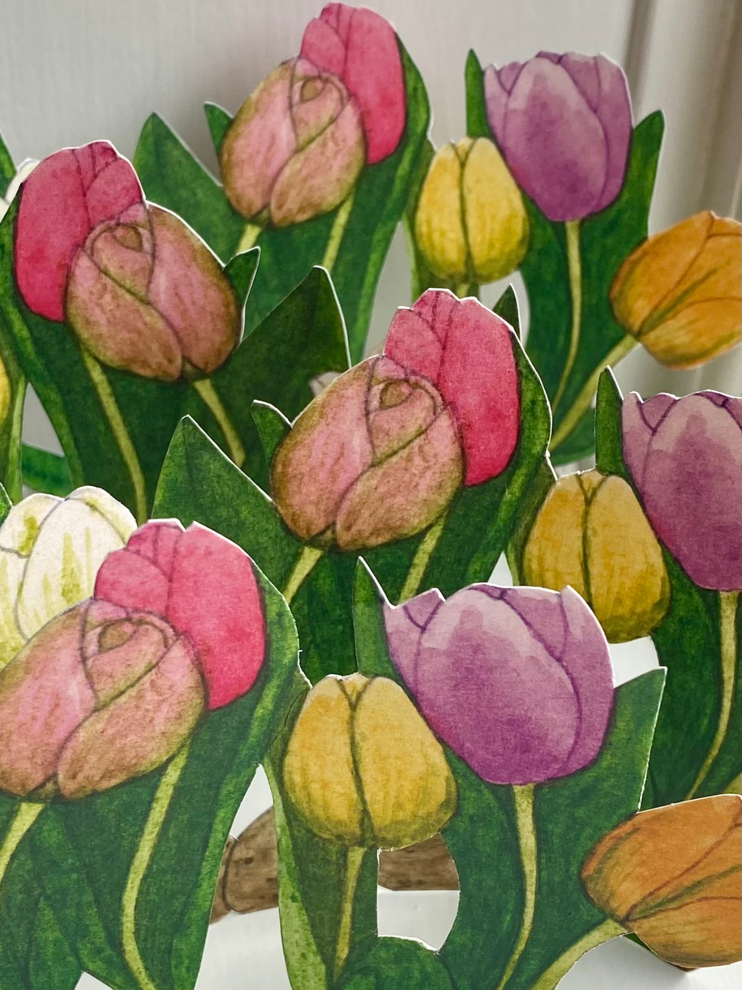 Bastelbogen - Tulpen
