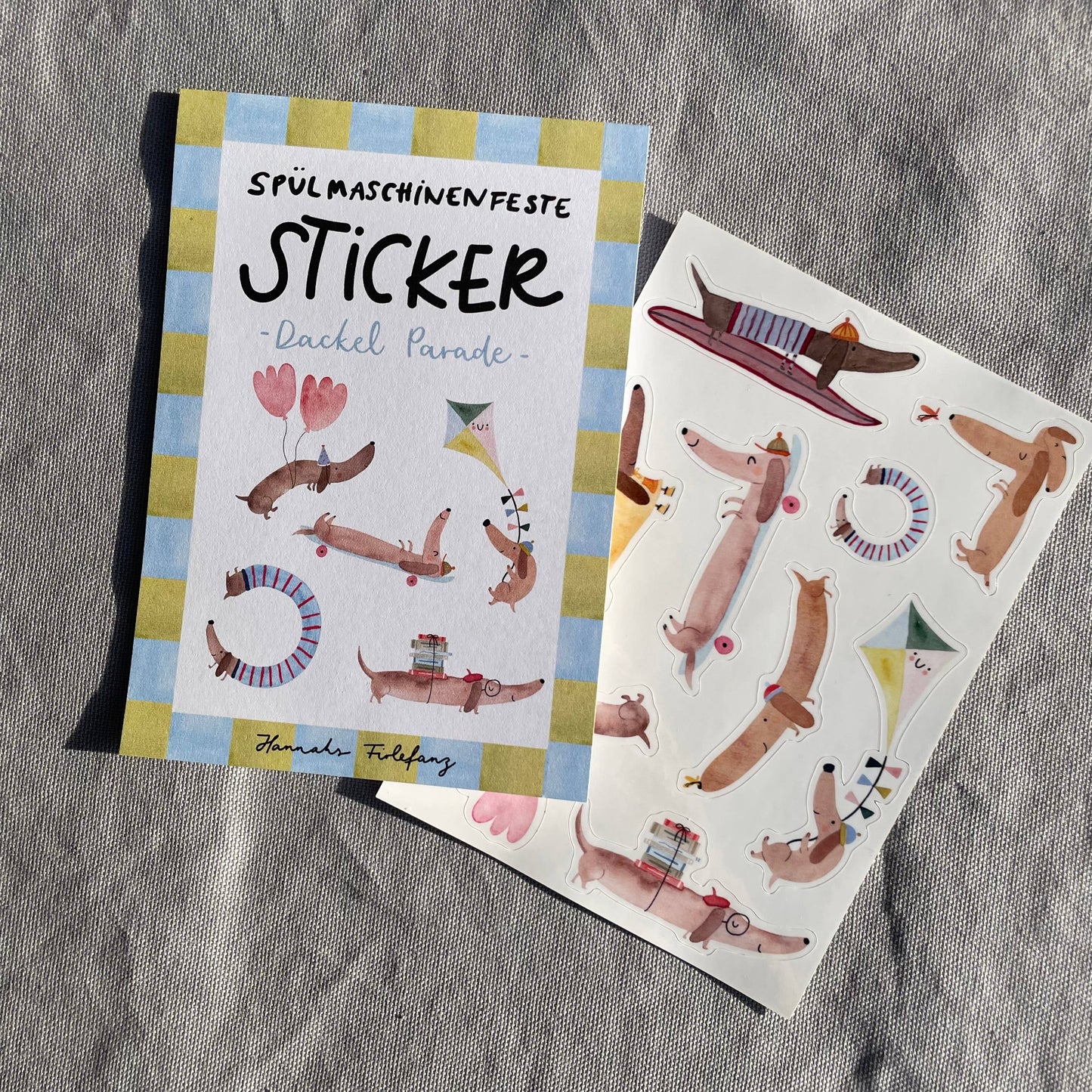Stickerbogen - Dackel 