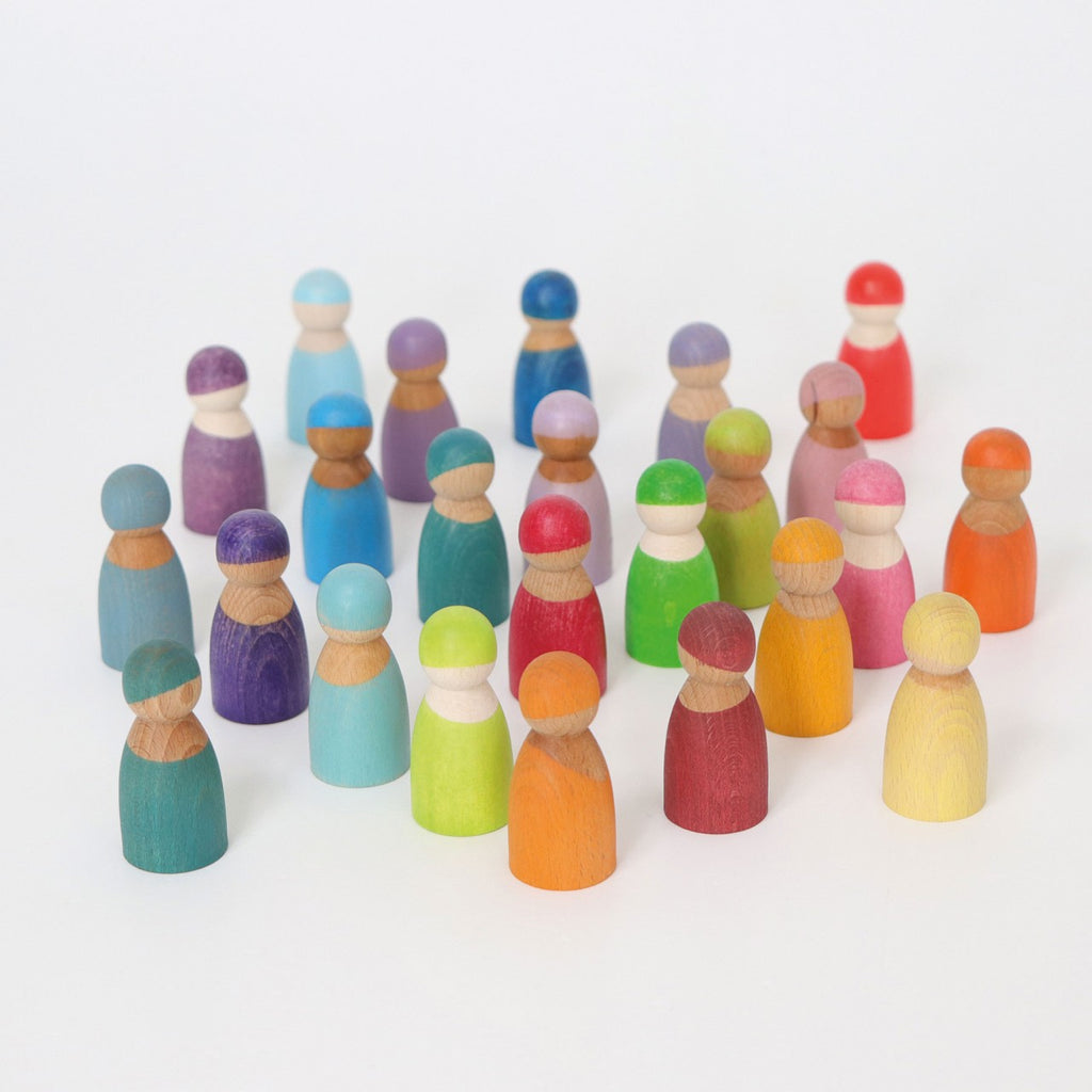 Grimm's Regenbogenfreunde Pastell, 12 Holzfiguren, Foto 6
