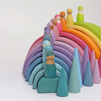 Grimm's Regenbogenfreunde Pastell, 12 Holzfiguren, Foto 5