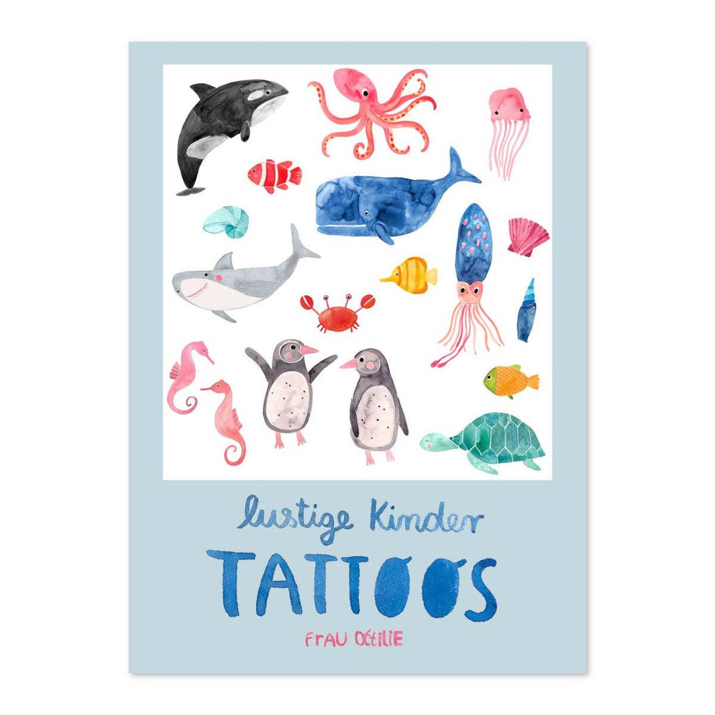 Kindertattoos Wildes Meer von Frau Ottilie