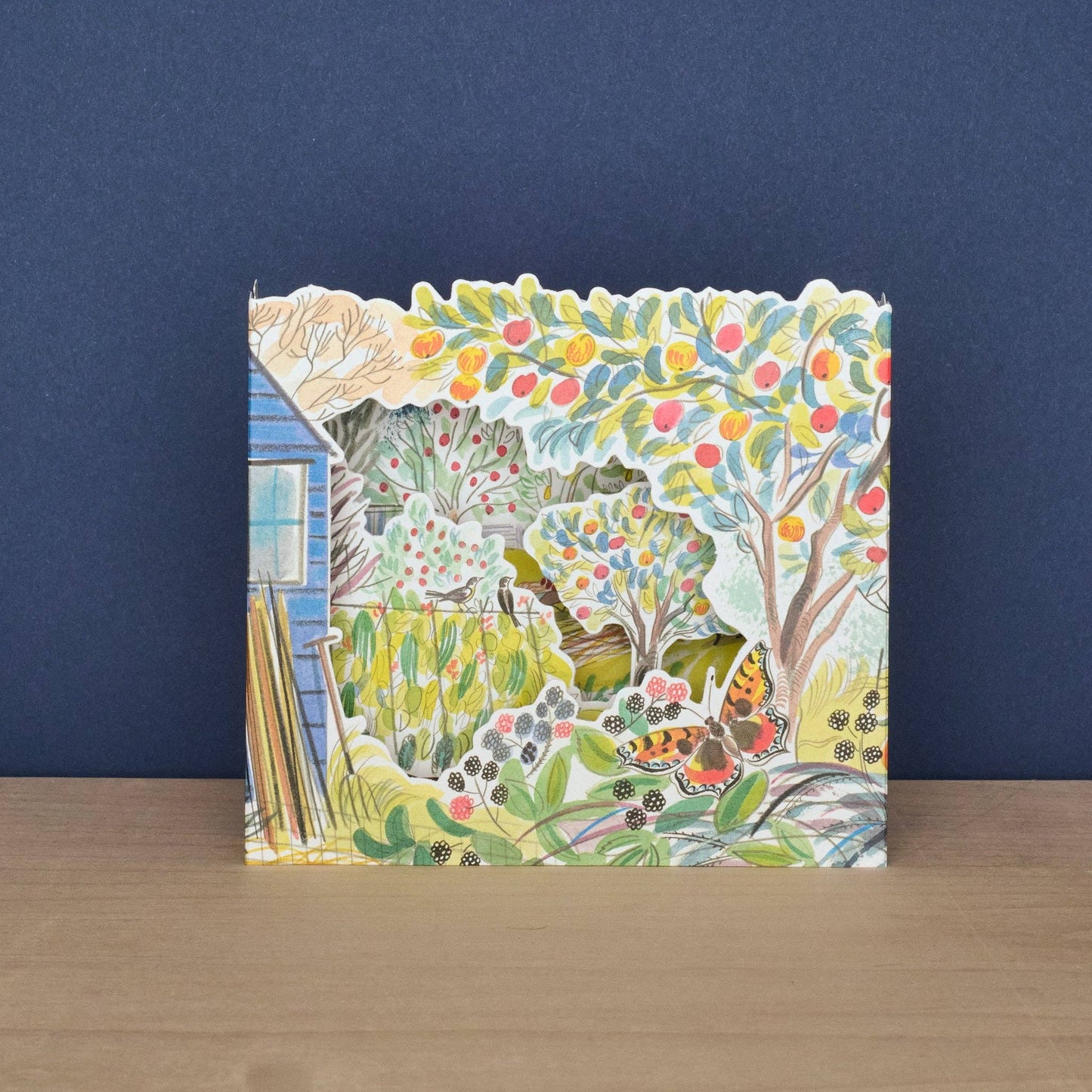 Obstgartenparzelle - 3D Karte mit Umschlag