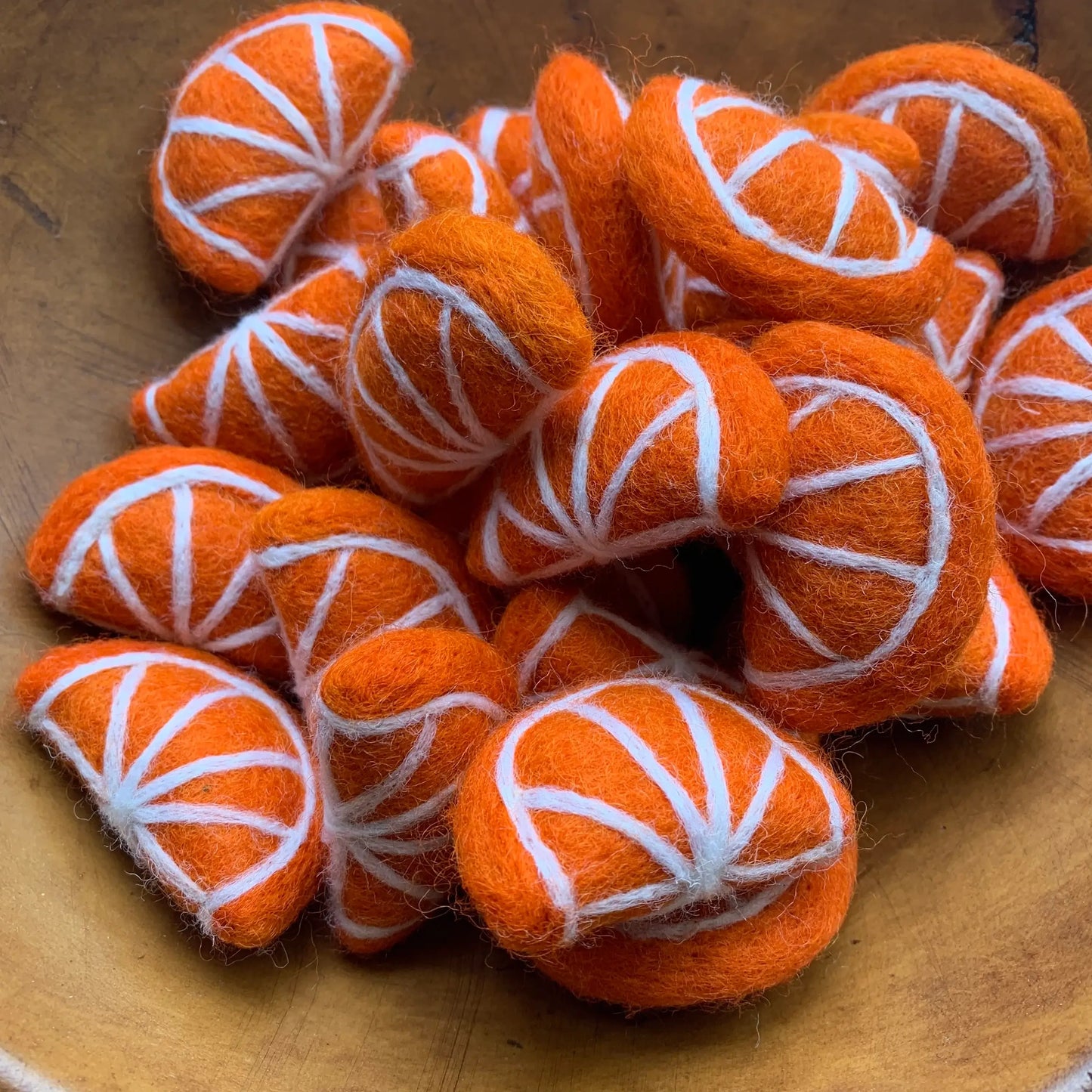 Filzfigur - Orangenscheibe